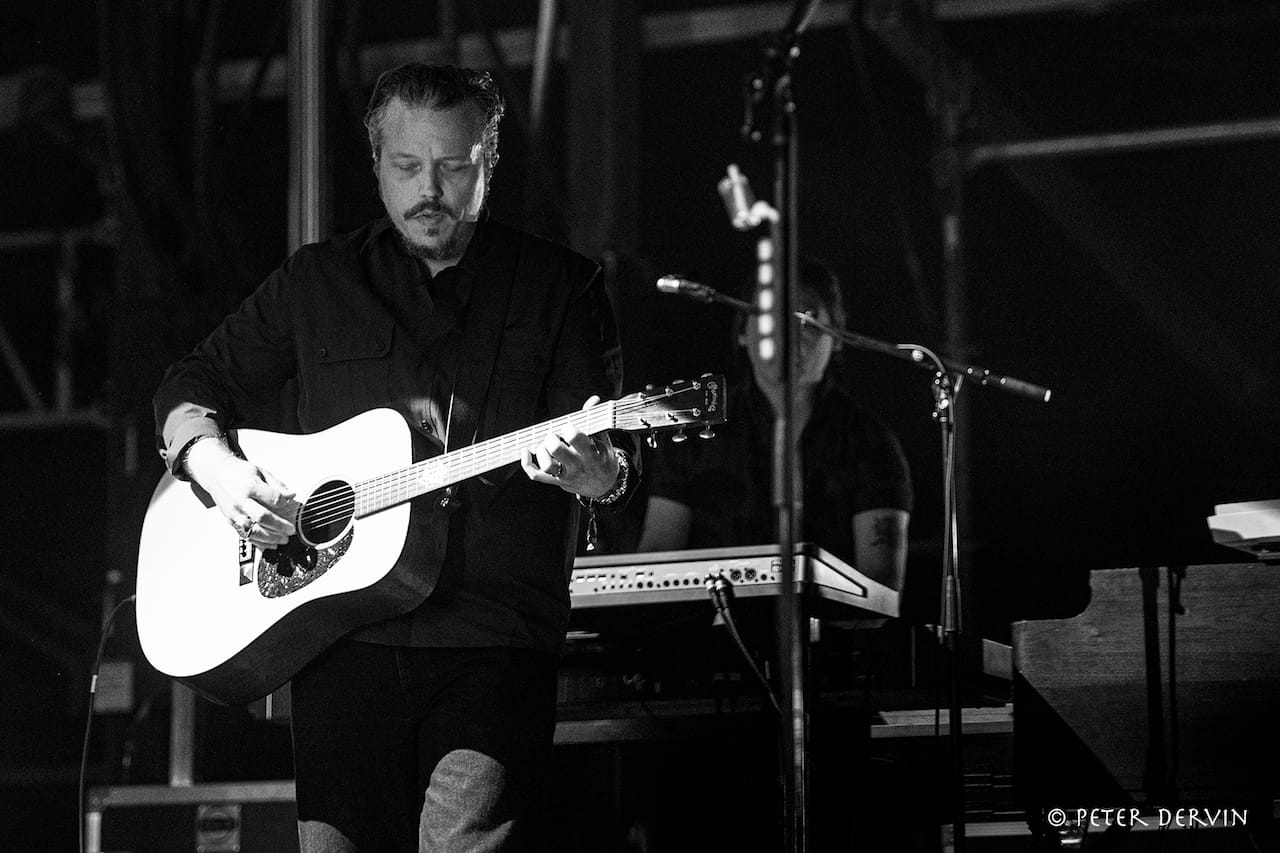 Jason Isbell with an acoustic guitar