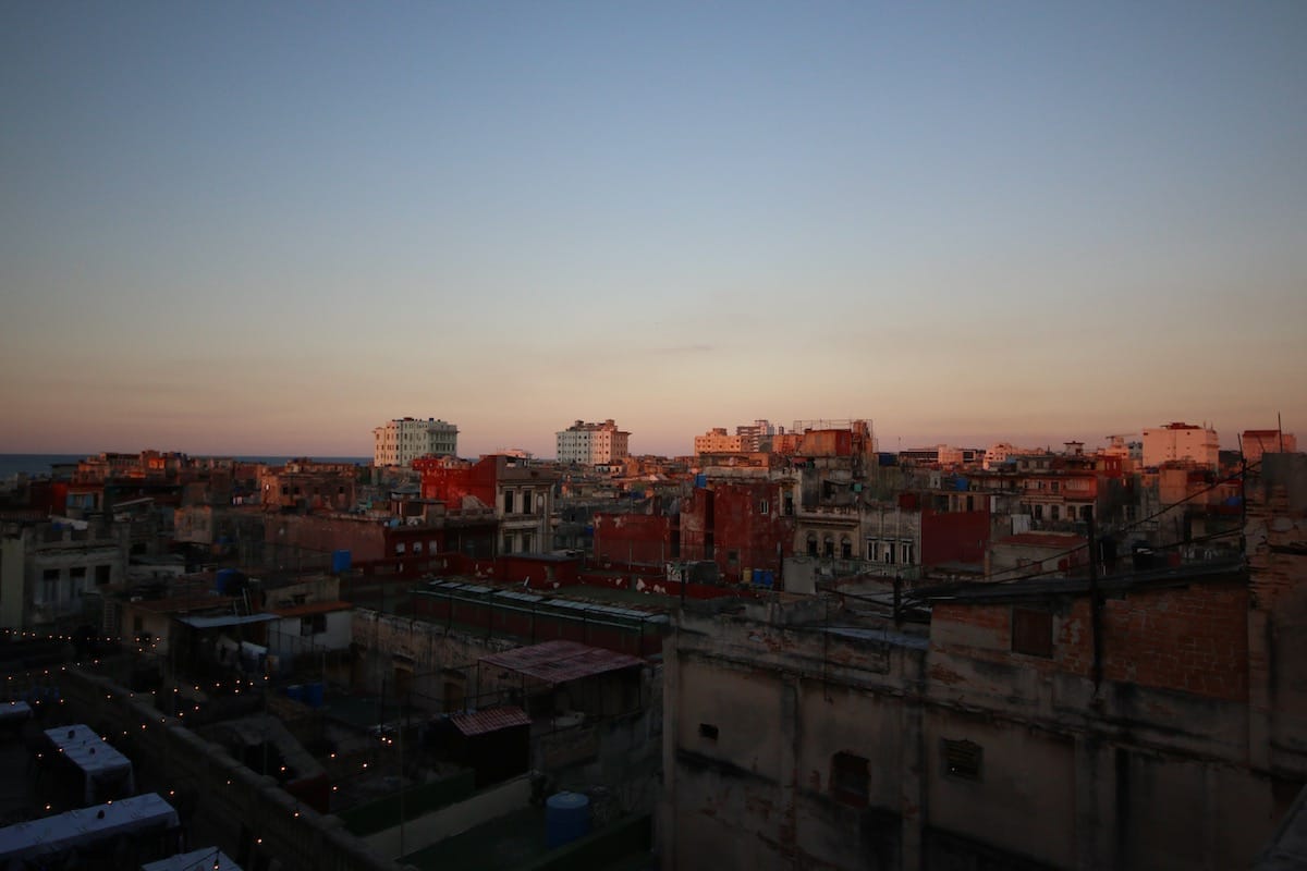 Sunset in Havana