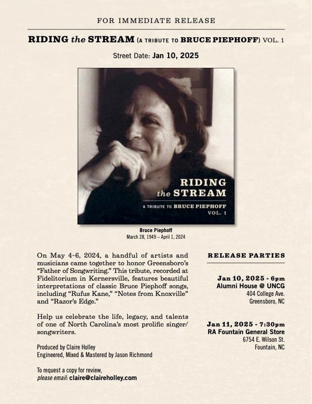 ALBUM REVIEW: Bruce Piephoff Tribute Champions Street Poet's Songs and Legacy