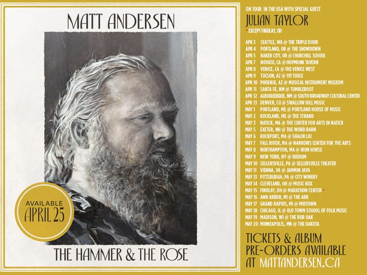 FRESH TRACK: Matt Andersen - "Magnolia"